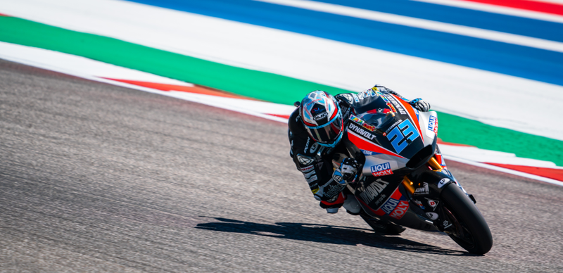 Marcel Schrötter (23) took the pole for Moto2 by only 0.05 seconds.